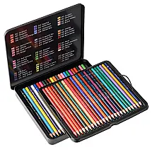 48 lápis de cor de alta qualidade para colorir para adultos, Série Soft Series para Artistas com Núcleos de Chumbo Vibrantes,RAAM REFINED