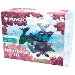 Magic: The Gathering Modern Horizons 3, Edição de Presente com 1 Booster de Colecionador, 9 Boosters de Jogo, Terrenos com Arte Completa