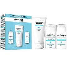 Neutralyze Kit Skincare para Tratamento de Acnes 3 Sets Limpa, Repara e Cuida 2% de ácido salicílico, ácido mandélico