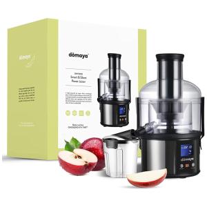 Centrífuga de Frutas com 5 Velocidades,com tela LCD e Aço Inoxidável, 800W, 110v, DOMAYA DMY3000, Preto