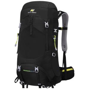N NEVO RHINO Mochila de Acampamento Camping 60L, Impermeável, Preta