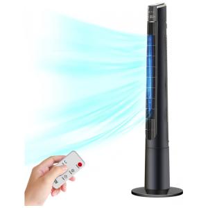 Ventilador de Torre com 3 Velocidades, Controle Remoto, 110V 60W, VEOHAUT, Preto