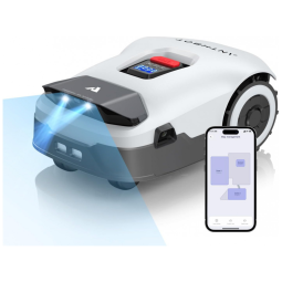 Cortador de Gramado Robô ANTHBOT Genie Cinza - Sem Fio, RTK+Visão 4 Câmeras, Até 3400 m², Mapeamento Automático, 30 Zonas