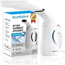 Beautiplove Mini Vaporizador de Roupas Profissional Aquecimento 90s, 110V, Branco