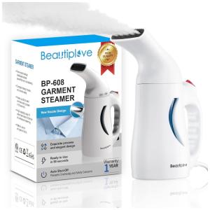 Beautiplove Mini Vaporizador de Roupas Profissional Aquecimento 90s, 110V, Branco