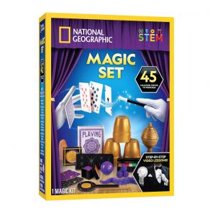 Kit de Mágica National Geographic Kids - 45 Truques de Mágica para Crianças com Instruções em Vídeo Passo a Passo de Cada Truque,Blue Marble