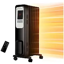 Aquecedor Elétrico 1500W Controle Remoto, 110v, AIKOPER NY1507 17QR, Preto