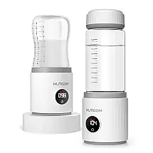 Aquecedor de Mamadeiras Portátil Recarregável para Leite Materno ou Fórmula, 110V, MUTIGOM, Branco