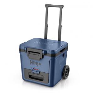 Caixa Térmica com Rodas Ninja FrostVault 28 L Azul Gaveta Dry Zone Isolada