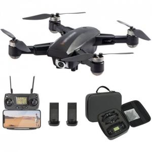 QIYHBVR GPS Drone com câmera 6K HD para adultos iniciantes, quadcóptero FPV RC dobrável com motor sem escova, retenção de altitude