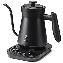 Chaleira Elétrica 800mL com Controle de Temperatura e Cronômetro Embutido, 1200W, 110v, SOUL HAND, Preto
