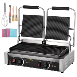 para sanduiches, HAPPYBUY Sandwich Panini Press Grill, Cinza escuro
