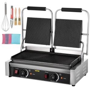 para sanduiches, HAPPYBUY Sandwich Panini Press Grill, Cinza escuro