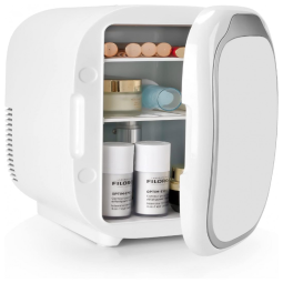 Mini Geladeira para Skincare 6 Litros, 12V, Branca, 110v, ETHEREAL 002, Branco