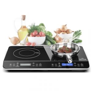Cooktop de Indução Elétrico com Display LCD e Queimador Duplo, 110V 1800W, Duxtop 9620LS, Preto