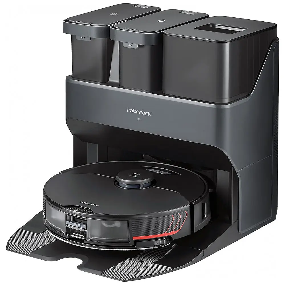 Aspirador de Pó Robô Roborock S7 com Conexão via APP WI FI, Auto Carregamento e Mapeamento Multinível, 110V, Preto