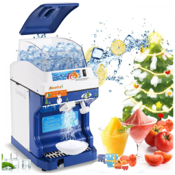Máquina de Raspadinha Automática Produz até 200kg, h 300W, 110v, NEWHAI, Azul