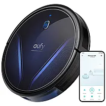 Aspirador de Pó Robô com Controle Remoto e Conexão WI FI, 110v, EUFY T2257, Preto