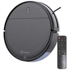 Aspirador de Pó Robô 2 em 1 Inteligente e Automático com Auto Carga Ideal Para Pets, INSTAROBO B1, Cinza