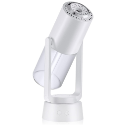 Mini Umidificador Ultrassônico Portátil 500mL, com Desligamento Automático, Luz de LED, LUCOG, Branco