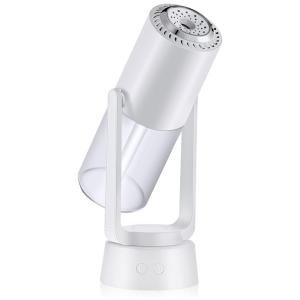 Mini Umidificador Ultrassônico Portátil 500mL, com Desligamento Automático, Luz de LED, LUCOG, Branco