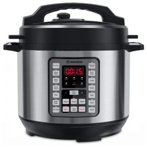 MOOSOO Panela de Pressão 14 em 1 Elétrica de 7.5L com Tela LED, 1200W, 110V