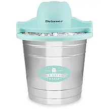 Sorveteira Elétrica Com Balde de Metal 1,5L, Az, 110v, MAXI MATIC EIM 308L, Prateado