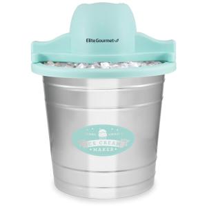 Sorveteira Elétrica Com Balde de Metal 1,5L, Az, 110v, MAXI MATIC EIM 308L, Prateado