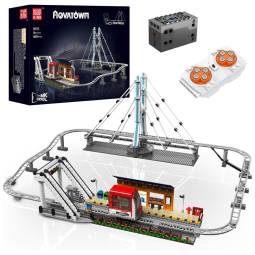Kit de Construção Vagão Urbano com Controle Remoto e 1488 Peças para Crianças e Adultos, Mould King
