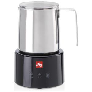Espumador de Leite Elétrico, Capacidade 150 mL, Aço Inox, 110v, ILLY 22986, Preto