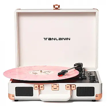 Toca-Discos de Vinil Bluetooth Vintage