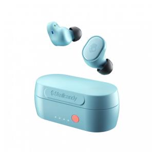 Fones de Ouvido Bluetooth com Estojo de Carregamento, Microfone e Compatível com Apple e Android, Skullcandy Sesh Evo, Azul