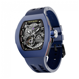 TSAR BOMBA AtomicInterchangeable Relógio Automático Masculino Azul FKM com Personalização Rápida