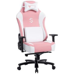 FANTASYLAB Cadeira Gamer Ergonômica e Giratória para até 181 kg, Rosa