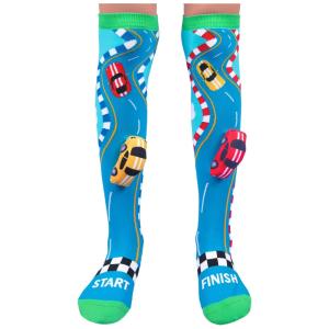 Meias de Cano Alto de Corrida com Carro de Pelúcia - Modelo Multi 3-5T,MADMIA