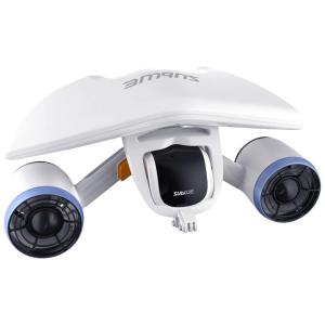 Scooter Propulsor Aquático de Mergulho com 2 Motores, Compatível com Câmera, 110v, SUBLUE, Branco