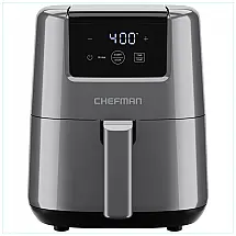 Mini Air Fryer 1,8L com Temporizador Digital, Lembrete de Agitação, Cesto Antiaderente e Lavável na Máquina de Lavar Louças, 110V 900W