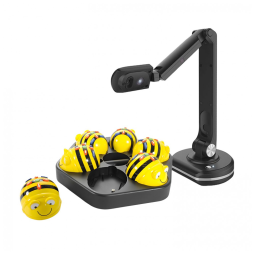 Kit 6 Robôs Programáveis Bee Bots STEM + Estação de Conexão c/ Câmera Joyusing V500S 8MP Grátis - Ideal p/ Aprender Codificação,Generic