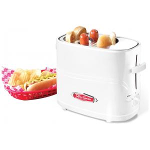 Máquina de Hot Dog e Torradeira Retrô até 2un Por Vez em Aço Inoxidável, 110V 900W, Nostalgia, Branco