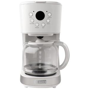 Cafeteira Elétrica Programável Retro, Capacidade 1.5L, Aço Inox, Branca, 110v, HADEN 75061, Branco