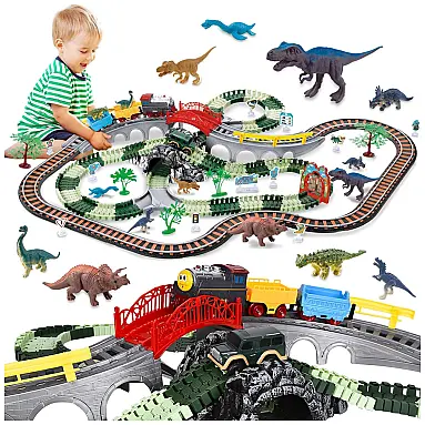 Pista de Corrida Flexível Dinossauro