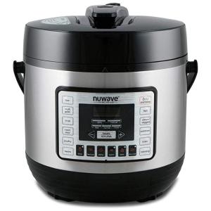 NUWAVE Nuwave Panela de Pressão Elétrica Multifuncional 5L, 11 Definições, Painel Digital, Aço Inoxidável, 1800W, 110V, Preto