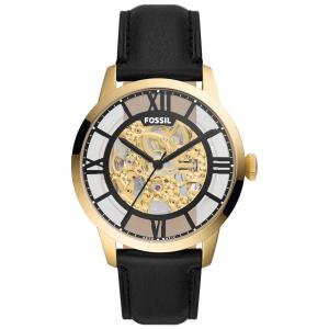 Relógio Masculino Analógico de Quartzo com Pulseira de Couro, Fossil ME3234, Verde e Marrom