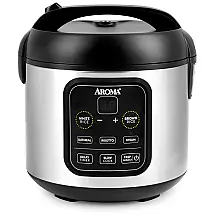 Panela Elétrica de Arroz, 1 L, 450W, preta, 110v, AROMA HOUSEWARES ARC 994SB, Preto