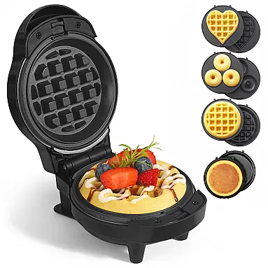 Mini Waffles Maker com 8