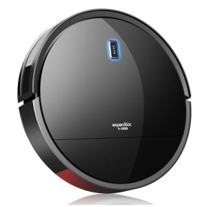 Aspirador de Pó Robô com 6 Modos de Limpeza, Capacidade 500 mL, Recarregável 2600 mAh, ENTHER Experobot C200, Preto