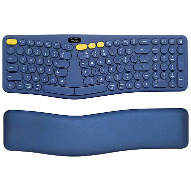Teclado Ergonômico Sem Fio Recarregável