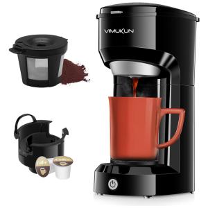 Máquina de Café Expresso 400mL, 110V 1000W, Vimukun, Preta