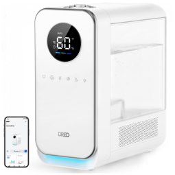 Umidificador Ultrassônico 5 Litros com Difusor de Óleo e Luz Noturna, Dreo, Branco