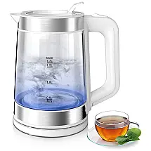 Chaleira Elétrica iFedio 1.7L em Aço Inoxidável com Desligamento Automático e Proteção Contra Fervura, 110V, Branca